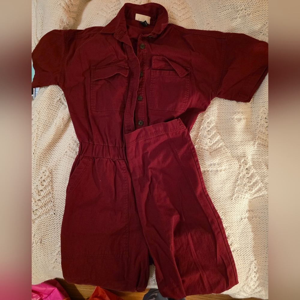 Universal Thread Maroon Jumpsuit